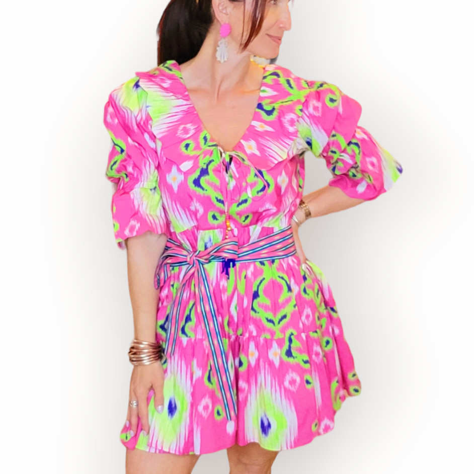 Pink Diamond Burst Dress – Nashboro Chic